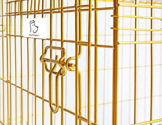 Puppy Safe Brand Training Dog Crate 30 Inch, Portable Folding Metal Wire Dog Kennel