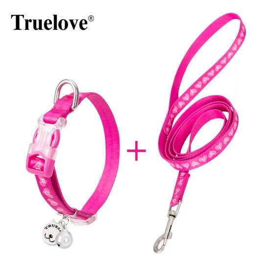 Truelove Durable, Lightweight & Stylish Cat Collar and Leash Set