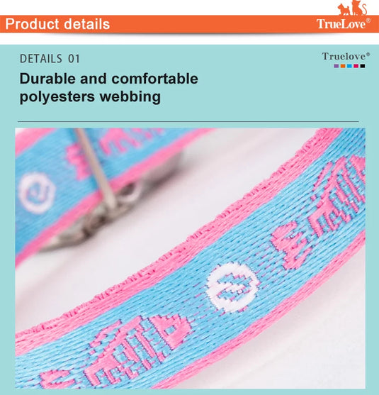 Truelove Durable, Lightweight & Stylish Cat Collar and Leash Set