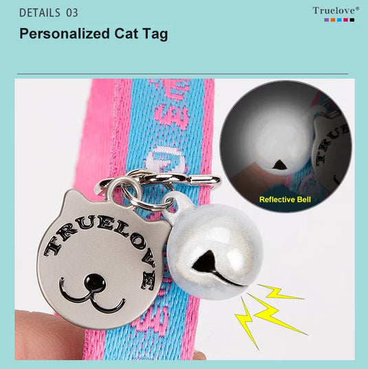 Truelove Durable, Lightweight & Stylish Cat Collar and Leash Set