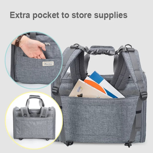 Truelove Premium 420D Polyester Water-Resistant Outdoor Pet Carrier