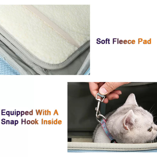 Truelove Premium 420D Polyester Water-Resistant Outdoor Pet Carrier