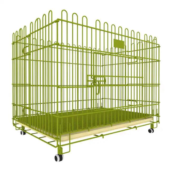 Puppy Playpen with Adjustable Floor, Wheels, and Hygiene Features