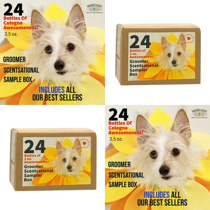 Groomer Scentsational Sampler Box – 24 Pack (2 oz Bottles)