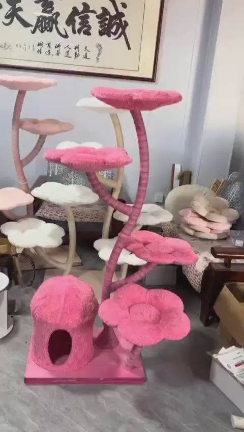 Maine Coon Flower Garden Cat Tree