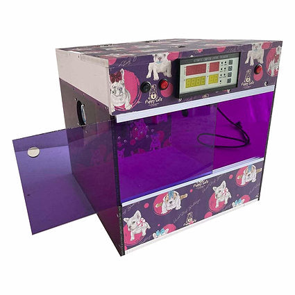 Puppy Safe Incubator with Purple Acrylic and LED Lights Size: 24x18